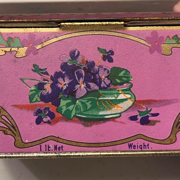 Vintage 1920 Louis Sherry Candy Tin - Picture 3 of 6